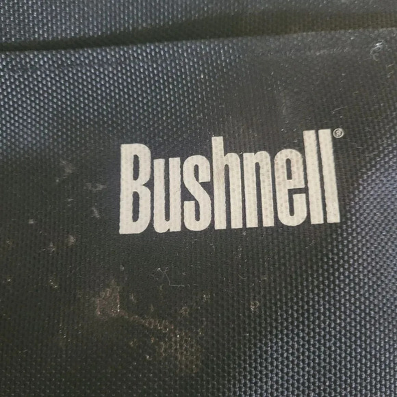 Bushnell Standard Backpack Padded Interior Multi Pockets Black Canvas White Logo main image 8